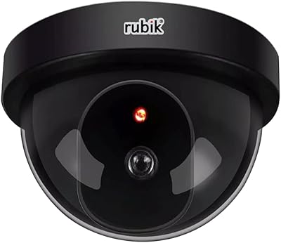 Caméras de sécurité factices robk avec lumière led clignotante fausse surveillance cctv