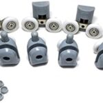 8 pièces x rouleaux de porte de douche