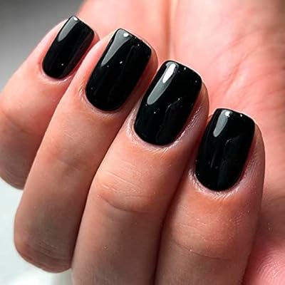 Close beauty jennifer aniston black square nails - lot de 24 ongles vernis