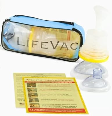 Kit de voyage bleu life vac - dispositif de sauvetage par étouffement, kit