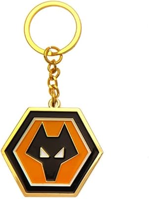 Porte-clés officiel ran wolverhampton wanderers fc, multicolore, environ 40 mm x 30 mm