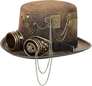 Chapeau steampunk à paillettes pour femme pour cosplay et rave party avec lunettes. DIAYTAR COTE D'IVOIRE est la boutique en ligne la plus visitée en Côte d'Ivoire, avec plus de 300000 références à disposition. Elle propose des produits de qualité à des prix compétitifs, ainsi que des promotions et des offres spéciales régulières. La boutique est équipée d'un système de recherche avancé pour faciliter la découverte de produits et de marques.