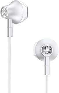 Écouteurs filaires en métal lenovo hf140 3,5 mm, blanc, hf140_wh, hf140.wh, 1,15 m