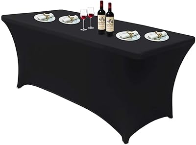 Nappe rectangulaire noire medela : carrée fine et extensible adaptée pour une fête