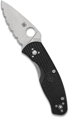 Couteau léger et durable spyderco avec lame en acier inoxydable de 7