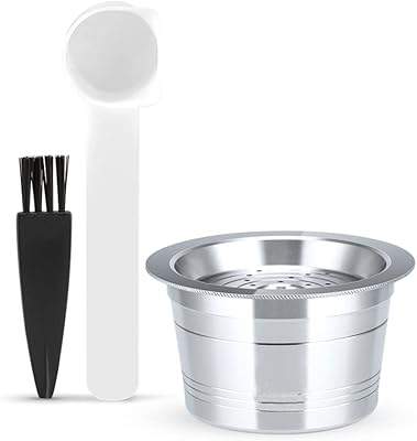 Capsules de café rechargeables réutilisables en acier inoxydable recafemil compatibles avec la cafetière