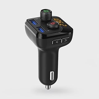 Chargeur de voiture sans fil porodo avec émetteur fm 3,4 a avec bass
