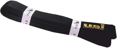 Ceinture de karaté noire 417b, ceinture d'arts martiaux uni de judo de taekwondo