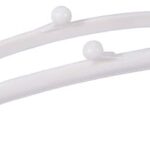 Guangming - 16,5 cm semi-circulaire couleur blanc bonbon arc en plastique baiser fermoir