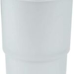 Tasse de rinçage de salle de bain en verre dépoli de remplacement