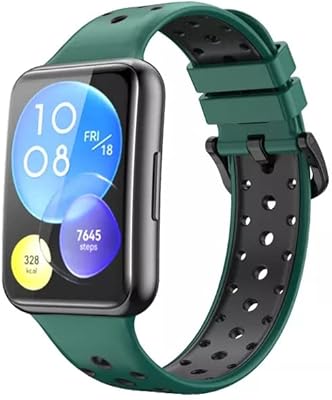Bracelet de remplacement en silicone bicolore compatible avec huawei fit 2, bracelet