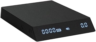 Timemore balance à café nano miroir noir, mesure du débit, balance numérique nano