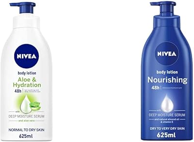 Nivea lotion corporelle hydratation, aloe vera, peaux normales à sèches, 625 ml &