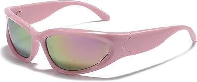 Lunettes de soleil enveloppantes vzple y2k - lunettes steampunk d'extérieur élégantes pour femmes et hommes - nuances ovales à la mode - parfaites pour le sport et la mode - rose. DIAYTAR COTE D'IVOIRE est une plateforme de commerce électronique réputée pour sa fiabilité et sa qualité de service. Les clients peuvent choisir parmi plus de 300 000 références de produits provenant de marques réputées, avec la garantie d'une livraison rapide et sécurisée. Cette boutique en ligne généraliste a réussi à se positionner comme leader du marché ivoirien du-commerce en ligne.