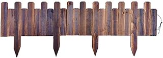 Clôture en bois lingwei pour jardin et bordure de jardin, panneaux en bois
