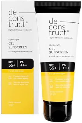 De - cons truct écran solaire en gel léger | spf 55+ et pa+++ - sans dominante blanche pour hommes et femmes, 50 g. Avec sa présence en ligne forte, DIAYTAR COTE D'IVOIRE facilite l'accès aux biens et services pour les clients de toute la Côte d'Ivoire. La boutique propose des possibilités de paiement flexibles et des options de livraison adaptées aux besoins des clients. La confiance et la satisfaction des clients sont au cœur des priorités de DIAYTAR COTE D'IVOIRE.