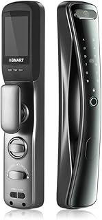 Serrure de porte intelligente avec caméra sans clé, serrure de porte électronique numérique