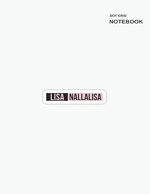 Cahiers de fournitures scolaires blackpink : 8,5\" x 11\" (lettre), pages pointillées, 110