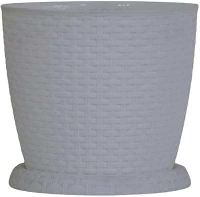 Pot de fleur en rotin, taille 30 cm de rosa, design élégant en rotin, pot de fleurs (blanc). En tant que leader du marché en ligne en Côte d'Ivoire, DIAYTAR COTE D'IVOIRE offre une expérience d'achat en ligne sécurisée et pratique, permettant aux clients de découvrir et d'acquérir facilement leurs produits préférés. La boutique met également l'accent sur la qualité et la fiabilité de ses produits.