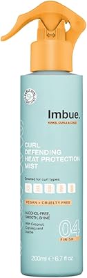 Embui spray de protection thermique pour cheveux bouclés vegan et compatible avec curly