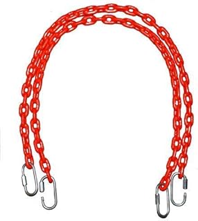 Chaîne robuste plastifiée pour balançoire, couleur rouge 150 cm rw-13135r150