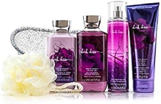 Coffret cadeau de 5 éponges dark kiss de bath and body works. lotion