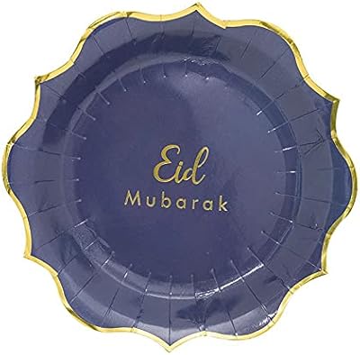Assiettes de fête eid mubarak bleues et dorées, taille 9", ensemble de 8 pièces pour célébrer le ramadan et l'aïd. Diaytar Côte d'Ivoire, votre boutique en ligne généraliste de confiance, offre plus de 300 000 références pour répondre à tous vos besoins. Nous sommes la boutique leader en Côte d'Ivoire, avec une sélection énorme de produits à des prix compétitifs. Notre priorité est la satisfaction client.
