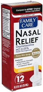 Spray de soulagement nasal asward, spray à pompe 12 heures d'oxymétazoline hcl, 0,5