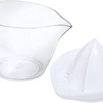 Presse-agrumes manuel en plastique titiz, capacité 10 onces, couleur blanche - numéro