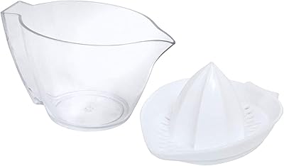 Presse-agrumes manuel en plastique titiz, capacité 10 onces, couleur blanche - numéro