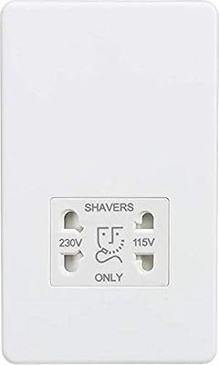 Knights bridge sf8900mw douille de rasoir double tension sans vis blanc mat, 14,85