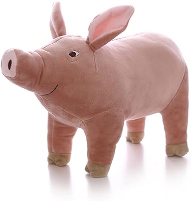 Jouet en peluche de porcelet de dessin animé mignon, poupée de cochon