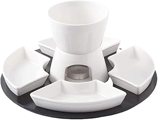 Service à fondue au chocolat fondu avec assiettes et fourchettes en céramique inox, facile à utiliser et long. DIAYTAR COTE D'IVOIRE est une boutique en ligne généraliste qui propose plus de 300000 références de produits divers, positionnant ainsi l'entreprise en tant que leader du commerce en ligne en Côte d'Ivoire.