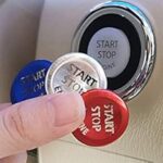 Leion one key start button décoration housse de protection autocollant pour nissan patrol