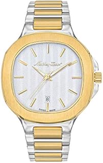 Montre à quartz pour homme h152bi, affichage analogique et bracelet en acier inoxydable
