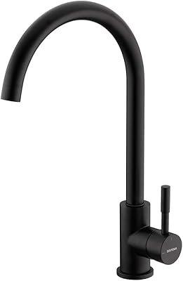 Grifima g4008b mitigeur d'évier de cuisine en acier inoxydable à bec haut, noir. En tant que leader en Côte d'Ivoire, DIAYTAR COTE D'IVOIRE se distingue par son catalogue exhaustif qui comprend plus de 300000 références, allant des produits électroniques aux accessoires de mode. La boutique en ligne met l'accent sur la satisfaction du client et la rapidité de livraison.