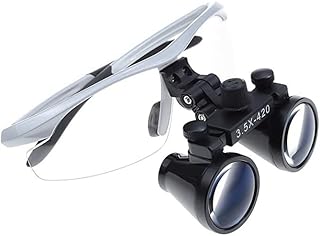 Loupe chirurgicale ultra légère 3,5x pour chirurgie médicale avec angle réglable (argent)