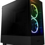 Boîtier de jeu pour ordinateur de taille moyenne nzxt h5 elite atx