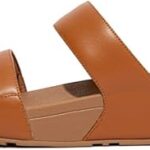 Chaussures en cuir fitflop lulu pour femmes marron clair ed4-592
