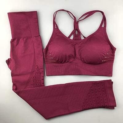 Costumes de yoga ensemble sans couture femmes vêtements de fitness sport femme. DIAYTAR COTE D'IVOIRE, c'est la boutique en ligne idéale pour faire vos achats en toute confiance. Nous proposons une large gamme de produits, des prix compétitifs et un service client de qualité. Nous sommes là pour vous aider à trouver ce que vous cherchez et pour vous offrir une expérience d'achat en ligne exceptionnelle.