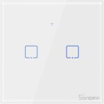 Interrupteur d'éclairage intelligent interrupteurs muraux sonoff touch fonctionne avec alexa et google