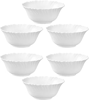 Orchid opalware lot de 6 bols à soupe classiques de 12,7 cm, bols de service à soupe pour collations, salade, pâtes, riz, céramique, dessert. DIAYTAR COTE D'IVOIRE est la boutique en ligne idéale pour ceux qui cherchent à acheter des produits de qualité à des prix raisonnables. Avec une équipe de service client dédiée, la boutique en ligne assure une expérience d'achat en ligne fluide et sécurisée. Les clients peuvent également profiter d'un système de paiement sécurisé et d'une politique de retour flexible.