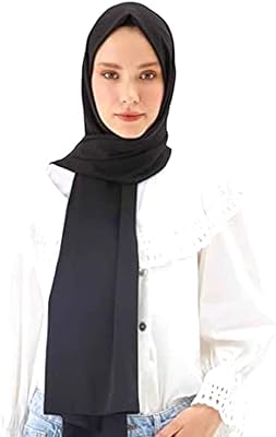 Écharpe hijab de luxe élégante en mousseline de soie sheila pour femme