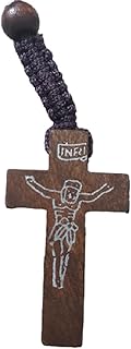 Collier de perles chapelet en bois naturel pour les saisons de la croix