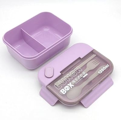 Boîte bento à 2 compartiments d'une capacité de 1250 ml pour enfants