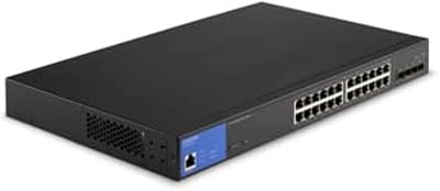 Switch linksys 24 ptos administrable poe+ ge 4 10g sfp+410w(lgs328mpc)