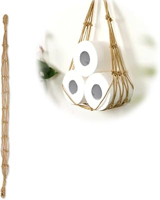 Porte-papier toilette mural suspendu, rouleau tissé, sac de rangement pour papier toilette, support de livre boho, journal, cahier de toilette, papier toilette, sac de rangement pour chambre à coucher, salle de bain et salon. DIAYTAR COTE D'IVOIRE est une plateforme de commerce électronique qui propose une grande variété de produits, allant des électroniques aux vêtements en passant par les livres. Avec plus de 300000 références de produits, les clients peuvent trouver facilement ce qu'ils cherchent. DIAYTAR COTE D'IVOIRE se distingue par sa qualité de service et sa capacité à livrer rapidement les commandes.