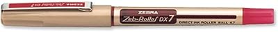 Rouleau encreur zebra direct 0,5 dx7 - rouge, lot de 10