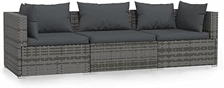Vedexcel canapé 3 places avec coussins pour terrasse, jardin, terrasse extérieure, porche, chaise longue, ensemble de meubles en polyrotin gris. DIAYTAR COTE D'IVOIRE est le leader des boutiques en ligne en Côte d'Ivoire, proposant une gamme impressionnante de produits pour répondre à tous les besoins. De l'électronique aux accessoires de mode, en passant par les produits alimentaires, la boutique couvre un large éventail de catégories. Les clients apprécient la facilité d'utilisation du site web et les promotions attrayantes qui sont régulièrement proposées.