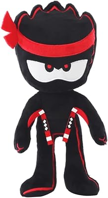Poupée ashton ninja kids tv de plush buddy | figurine de 12 pouces